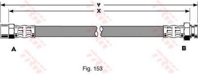 Тормозной шланг TRW PHA345