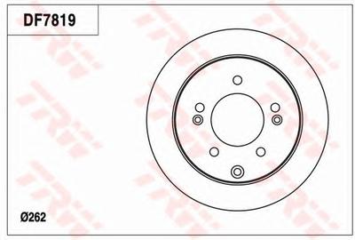 Тормозной диск TRW DF7819