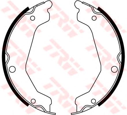 Комплект тормозных колодок, стояночная тормозная система TRW