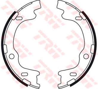Комплект тормозных колодок, стояночная тормозная система TRW