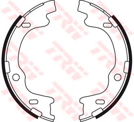 Комплект тормозных колодок, стояночная тормозная система TRW