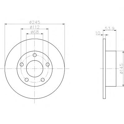 Тормозной диск TEXTAR