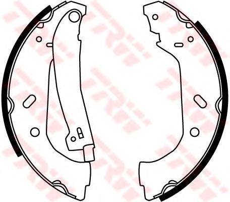 Комплект тормозных колодок TRW