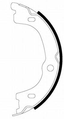 Комплект тормозных колодок, стояночная тормозная система TEXTAR