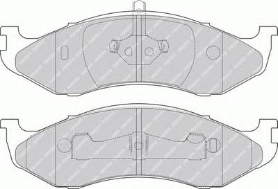 Комплект тормозных колодок, дисковый тормоз FERODO FDB1267
