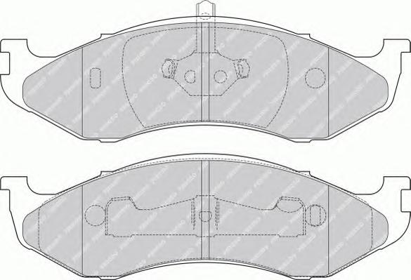 Комплект тормозных колодок, дисковый тормоз FERODO