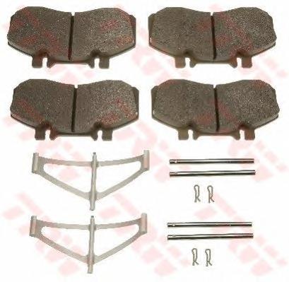 Комплект тормозных колодок, дисковый тормоз TRW