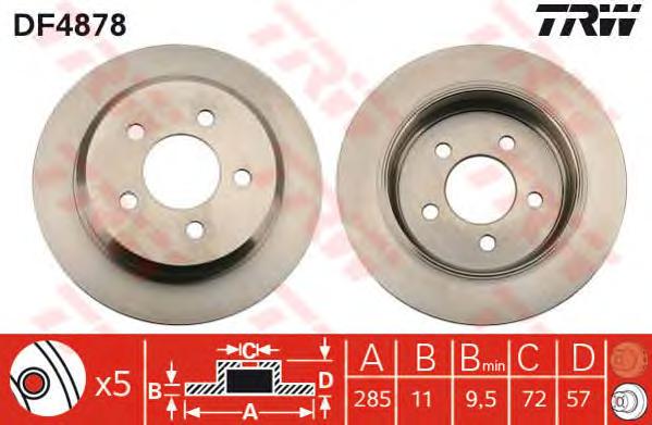 Тормозной диск TRW