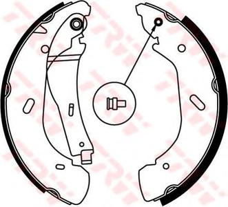 Комплект тормозных колодок TRW