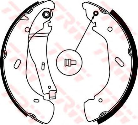 Комплект тормозных колодок TRW