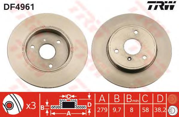 Тормозной диск TRW