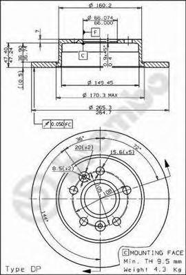 Тормозной диск BREMBO
