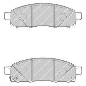 Комплект тормозных колодок, дисковый тормоз FERODO FVR4415