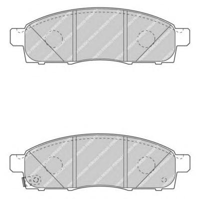 Комплект тормозных колодок, дисковый тормоз FERODO