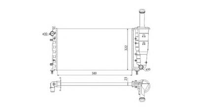 Радиатор охлаждения MAGNETI MARELLI 350213196003