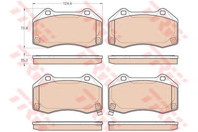 Комплект тормозных колодок, дисковый тормоз TRW GDB1979