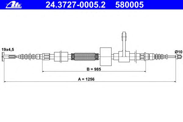 Трос ручника ATE