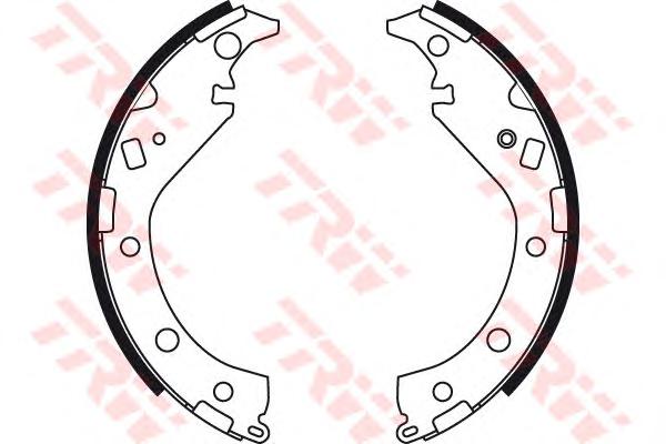 Комплект тормозных колодок TRW