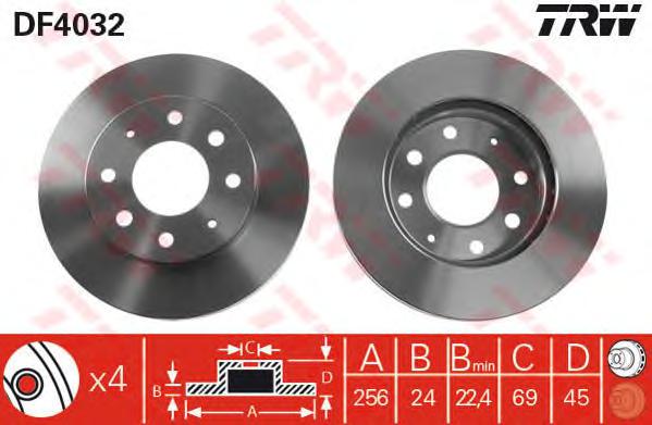 Тормозной диск TRW