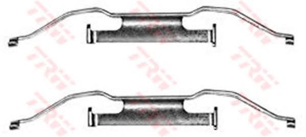 Комплектующие, колодки дискового тормоза TRW