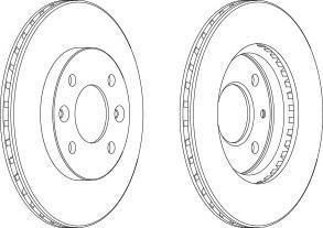 Тормозной диск FERODO DDF1581