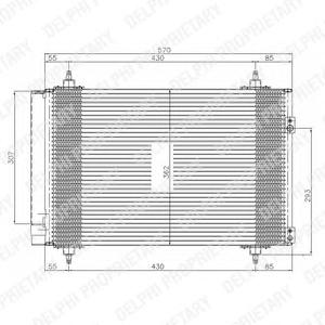 Радиатор кондиционера DELPHI TSP0225548