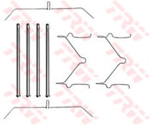 Комплектующие, колодки дискового тормоза TRW