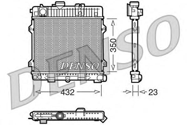 Радиатор, охлаждение двигателя DENSO