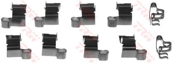 Комплектующие, колодки дискового тормоза TRW