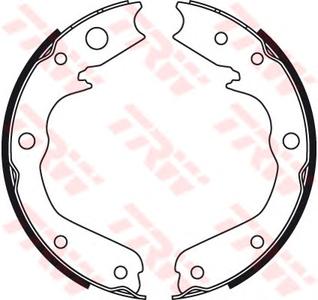 Комплект тормозных колодок, стояночная тормозная система TRW GS8497