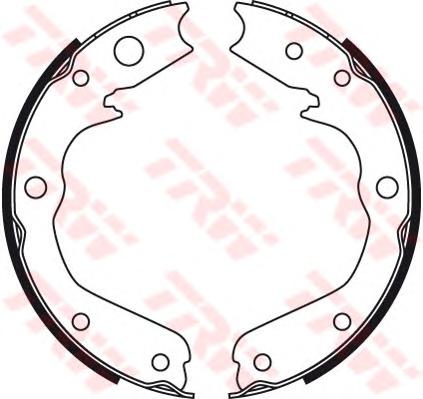 Комплект тормозных колодок, стояночная тормозная система TRW