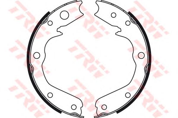 Комплект тормозных колодок, стояночная тормозная система TRW