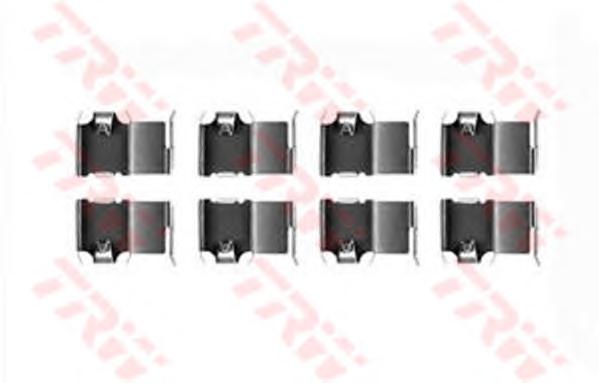 Комплектующие, колодки дискового тормоза TRW