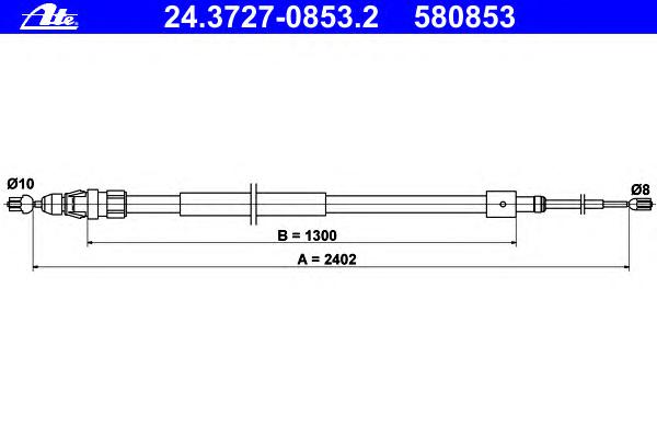 Трос ручника ATE