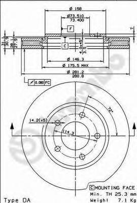 Тормозной диск BREMBO