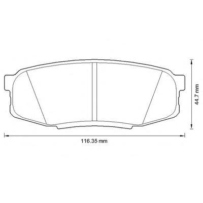 Комплект тормозных колодок, дисковый тормоз JURID