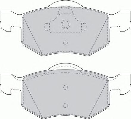 Комплект тормозных колодок, дисковый тормоз FERODO