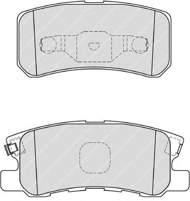 Комплект тормозных колодок, дисковый тормоз FERODO