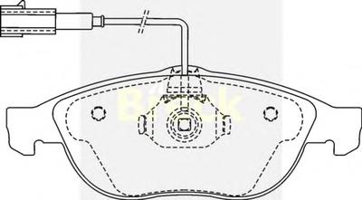 Комплект тормозных колодок, дисковый тормоз BRECK 23140 00 701 10