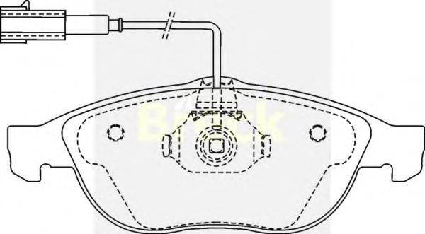 Комплект тормозных колодок, дисковый тормоз BRECK