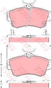 Комплект тормозных колодок, дисковый тормоз TRW GDB4118