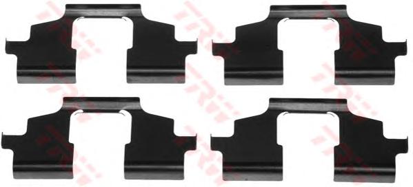 Комплектующие, колодки дискового тормоза TRW