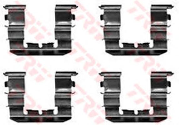 Комплектующие, колодки дискового тормоза TRW