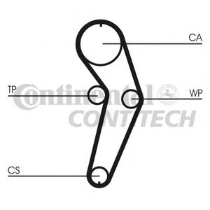 Комплект ремня ГРМ CONTITECH CT 988 K3