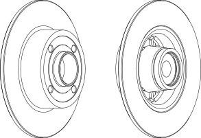 Тормозной диск FERODO DDF1571-1