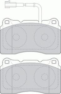 Комплект тормозных колодок, дисковый тормоз FERODO FDB1663