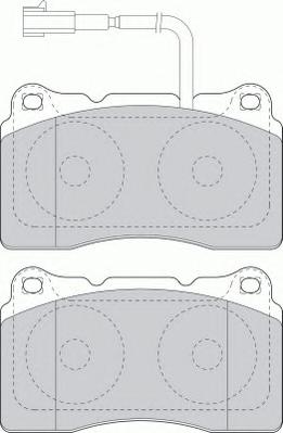 Комплект тормозных колодок, дисковый тормоз FERODO