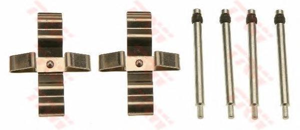 Комплектующие, колодки дискового тормоза TRW