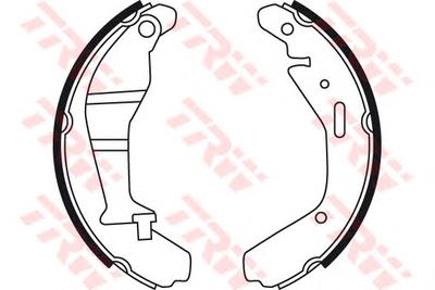 Комплект тормозных колодок TRW
