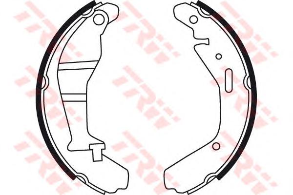 Комплект тормозных колодок TRW